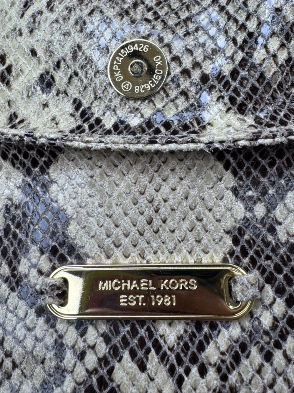 Michael Kors Python Chain Hobo Tote EUC - Picture 5 of 17